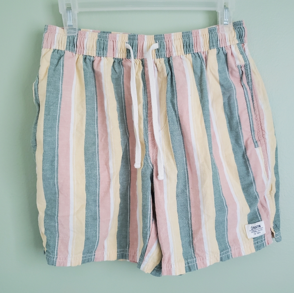 Katin Men's Vinage Wash Multicolored Shorts